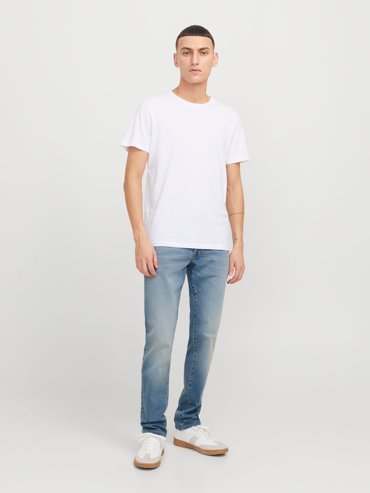 JACK & JONES Blue Mike Tapered Fit Jeans - Image 1 of 11