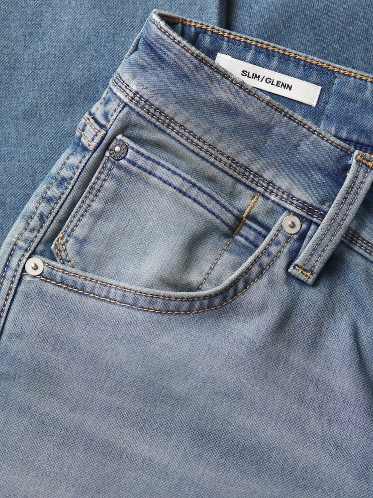 JACK & JONES Blue Mike Tapered Fit Jeans - Image 11 of 11