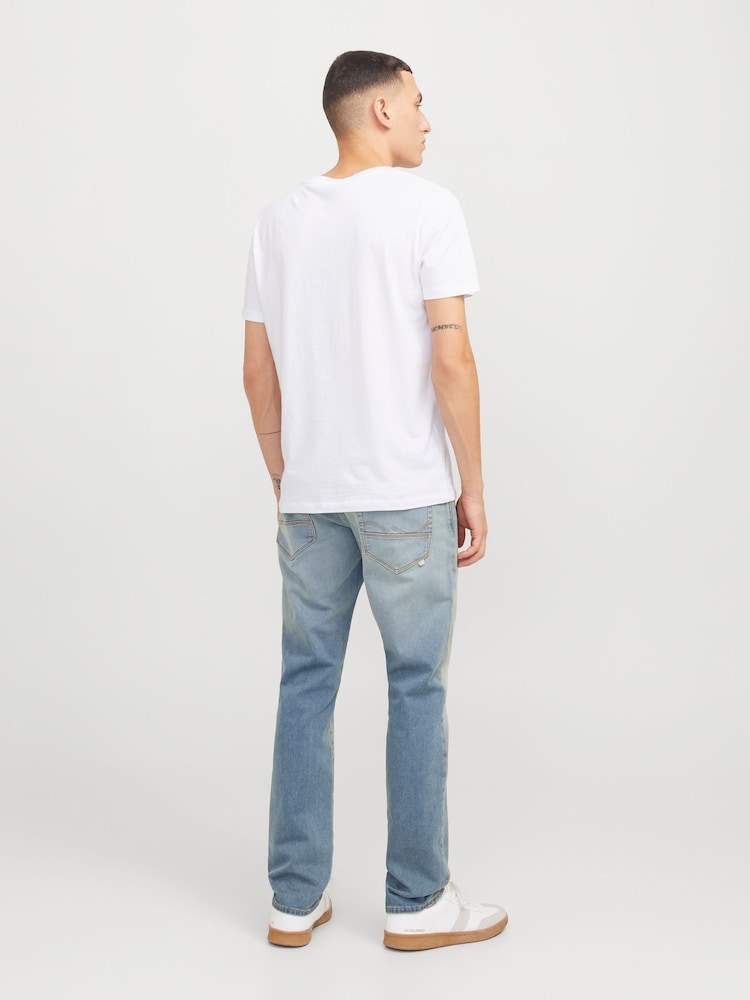 JACK & JONES Blue Mike Tapered Fit Jeans - Image 2 of 11