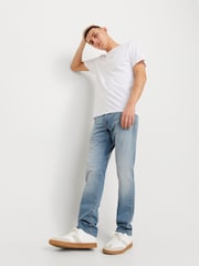 JACK & JONES Blue Mike Tapered Fit Jeans - Image 3 of 11