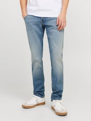 JACK & JONES Blue Mike Tapered Fit Jeans - Image 4 of 11