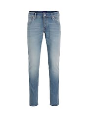JACK & JONES Blue Mike Tapered Fit Jeans - Image 7 of 11