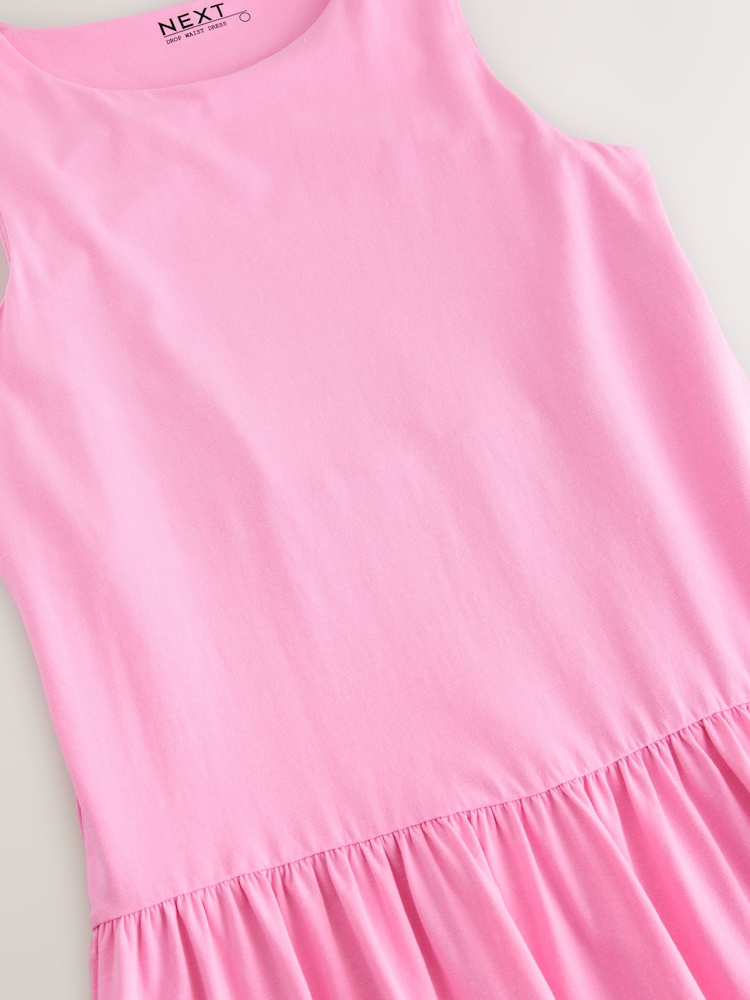 Rosa - Drop Waist Mini Jersey Dress - Imagen 7 de 7