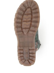 Pavers Green Lace Up Floral Boots - Image 5 of 5