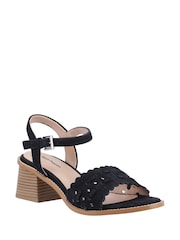 Hush Puppies Lacie Heeled Black Sandals - Image 1 of 4
