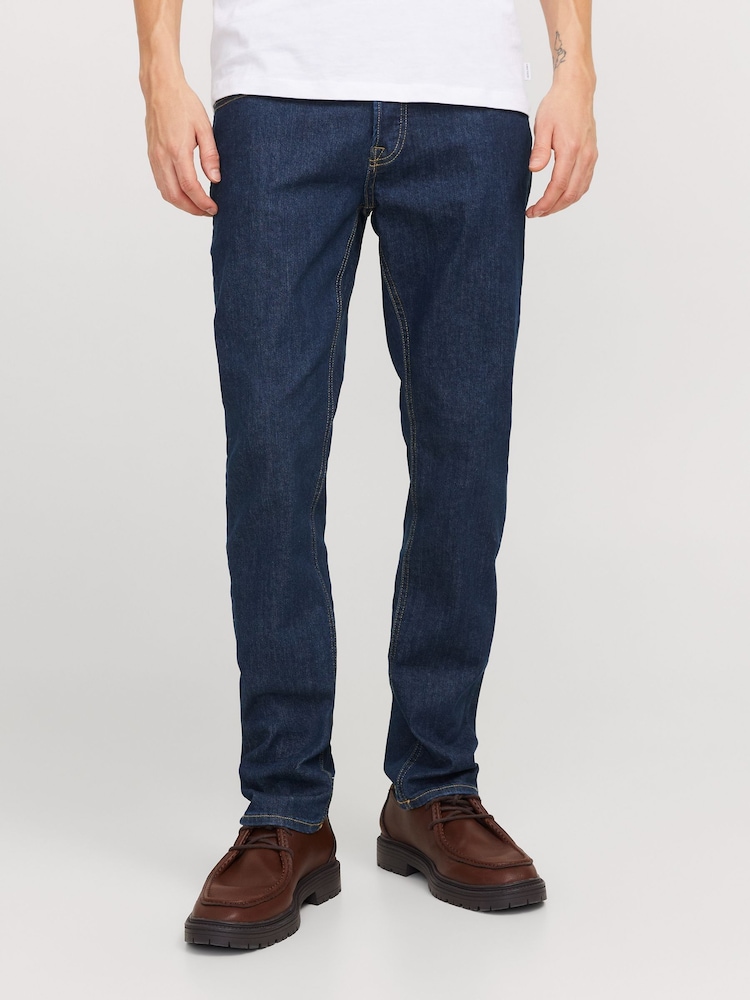 Синий - Джинсы узкого кроя Jack & Jones Glenn - Изображение 1 из 9