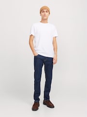 Синий - Джинсы узкого кроя Jack & Jones Glenn - Изображение 4 из 9