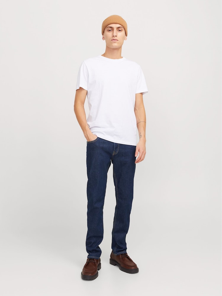 JACK & JONES Blue Glenn Slim Fit Jeans - Image 4 of 9