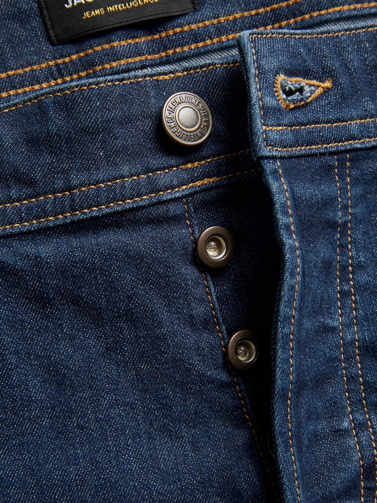 JACK & JONES Blue Glenn Slim Fit Jeans - Image 7 of 9
