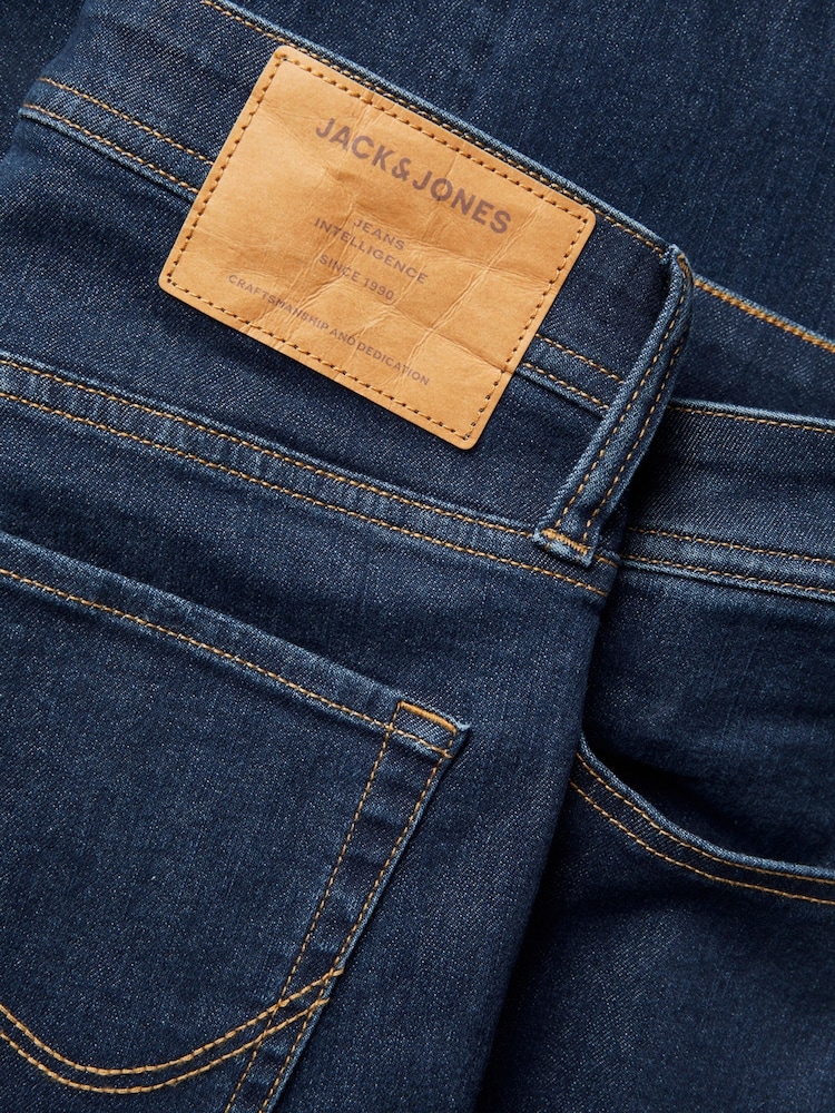 JACK & JONES Blue Glenn Slim Fit Jeans - Image 8 of 9