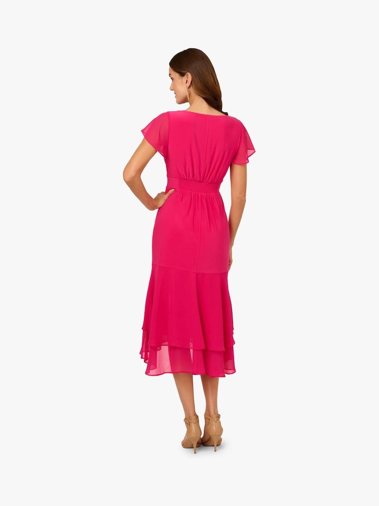 Adrianna Papell Pink Combo Short Dress - Image 2 of 5