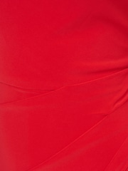 Adrianna Papell Red Asymmetrical Jersey Jumpsuit - Image 7 of 7