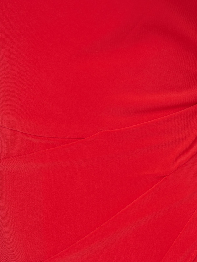 Adrianna Papell Red Asymmetrical Jersey Jumpsuit - Image 7 of 7