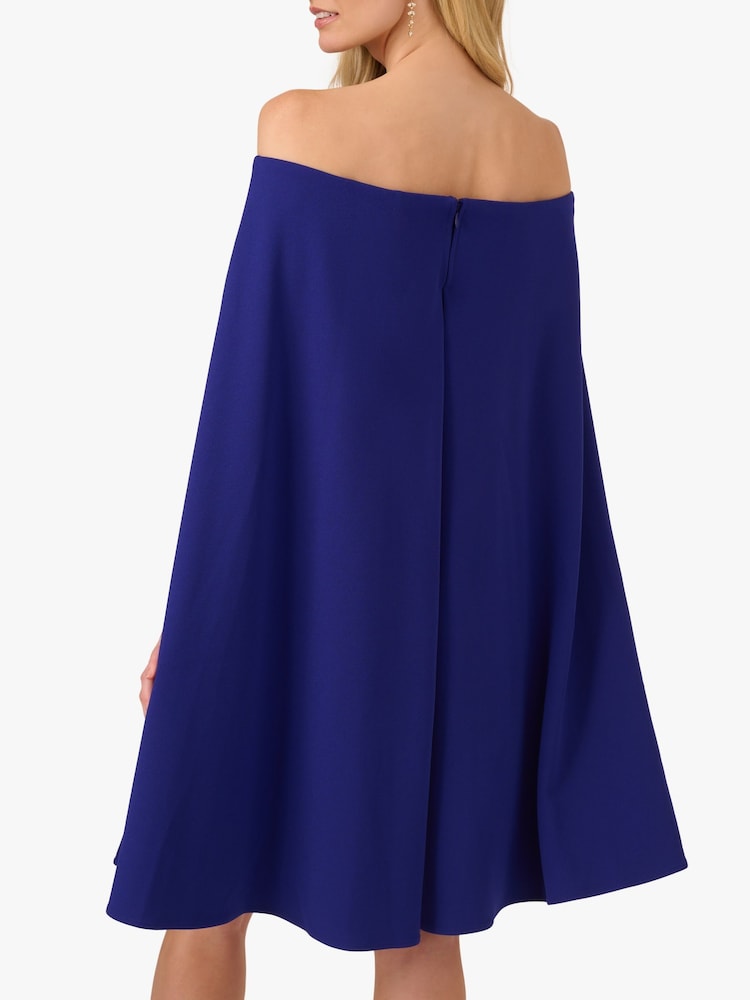 adrianna papell off shoulder cape dress Buy Adrianna Papell White Off Shoulder Cape Dress from Next USA