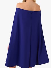 Adrianna Papell Off Shoulder Cape Dress - Image 7 of 8