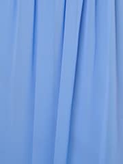 Azul - Vestido de chiffon de um ombro só de Adrianna Papell - Imagem 6 de 6