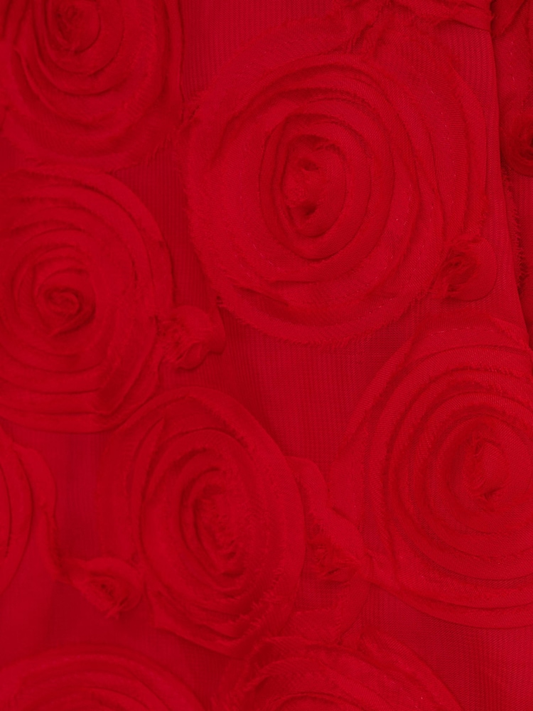 Adrianna Papell Red Soutache Rosette Midi Dress - Image 7 of 7
