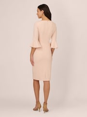 Adrianna Papell Pink Bell Sleeve Tie Front Dress - Image 2 of 8