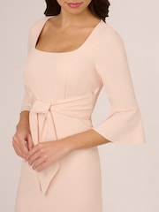 Adrianna Papell Pink Bell Sleeve Tie Front Dress - Image 4 of 8