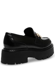 Steve Madden LandoCN Leather Black Loafers - Image 3 of 6