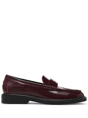 Steve Madden Red Adison Leather Loafers - Image 1 of 5