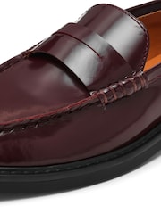 Steve Madden Red Adison Leather Loafers - Image 5 of 5