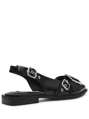 Steve Madden Black Grezly Slingbacks Shoes - Image 3 of 6