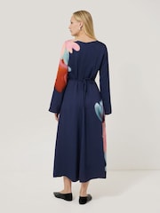 Jigsaw Blue Dreamy Floral Midi Dress - Image 4 of 5