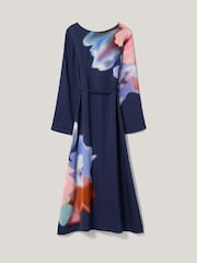 Jigsaw Blue Dreamy Floral Midi Dress - Image 5 of 5