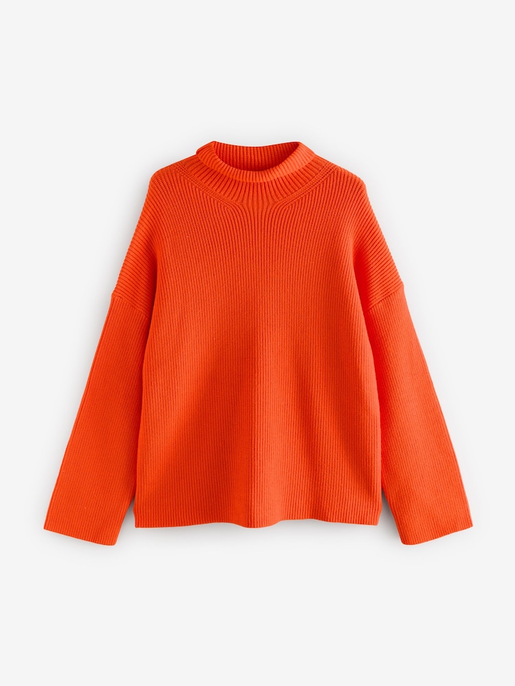 Orange Full Sleeves Roll Neck Jumper - Image 1 of 1