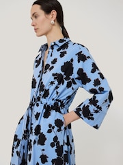 Jigsaw Blue Outline Rose Shirt Dress - Image 2 of 4