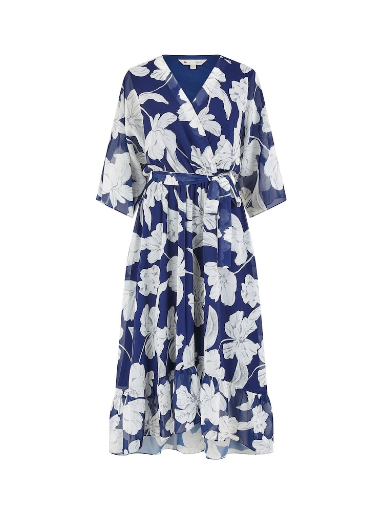 Yumi – Midikleid aus Netzstoff mit Vogel- und Blumenprint und Rüschen - Bild 5 von 5 Yumi – Midikleid aus Netzstoff mit Vogel- und Blumenprint und Rüschen - Bild 5 von 5