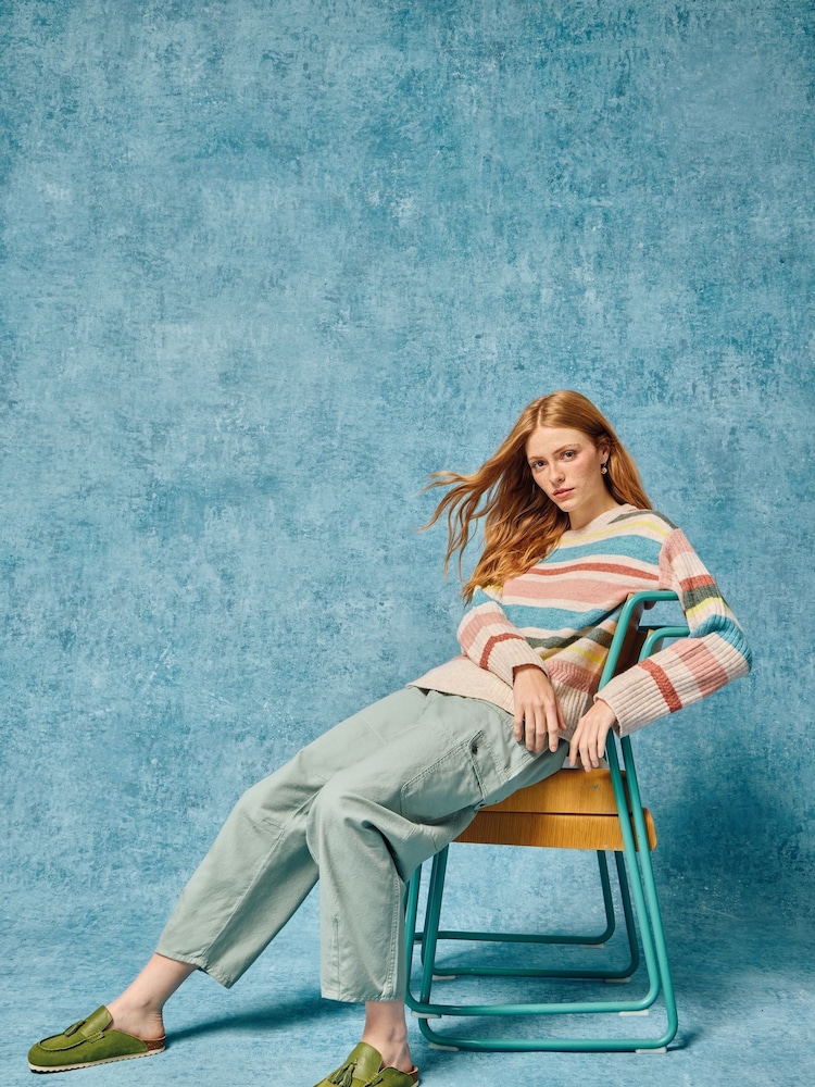 White Stuff Green Anabel Soft Barrel Cargo 100% Cotton Trousers - Image 1 of 7 White Stuff Green Anabel Soft Barrel Cargo 100% Cotton Trousers - Image 1 of 7