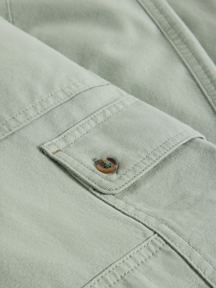 White Stuff Green Anabel Soft Barrel Cargo 100% Cotton Trousers - Image 7 of 7