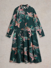 White Stuff Green Beatrice Shirt Dress - Image 5 of 6