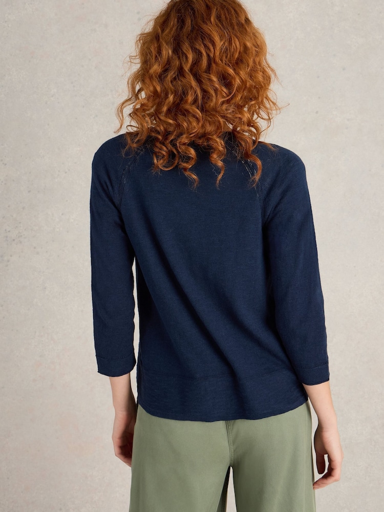 White Stuff Light Blue Naria Cardigan - Image 2 of 6