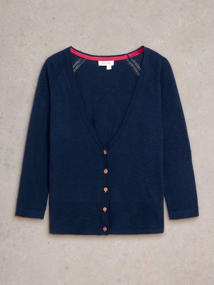 White Stuff Light Blue Naria Cardigan - Image 5 of 6