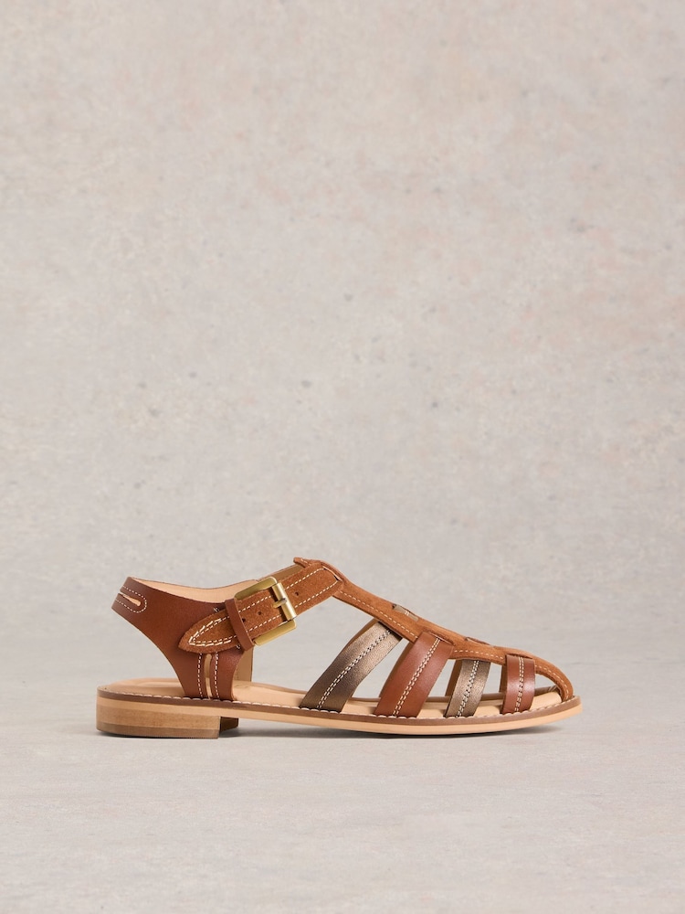White Stuff Brown Zara Fisherman Sandals - Image 1 of 4
