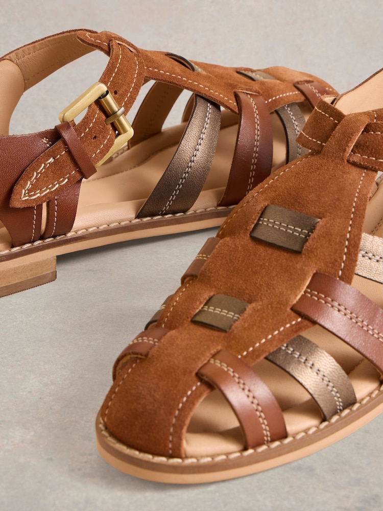 White Stuff Brown Zara Fisherman Sandals - Image 4 of 4
