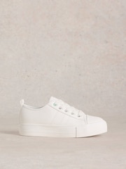 White Stuff Natural Pippa Flatform Trainers - Image 1 of 4