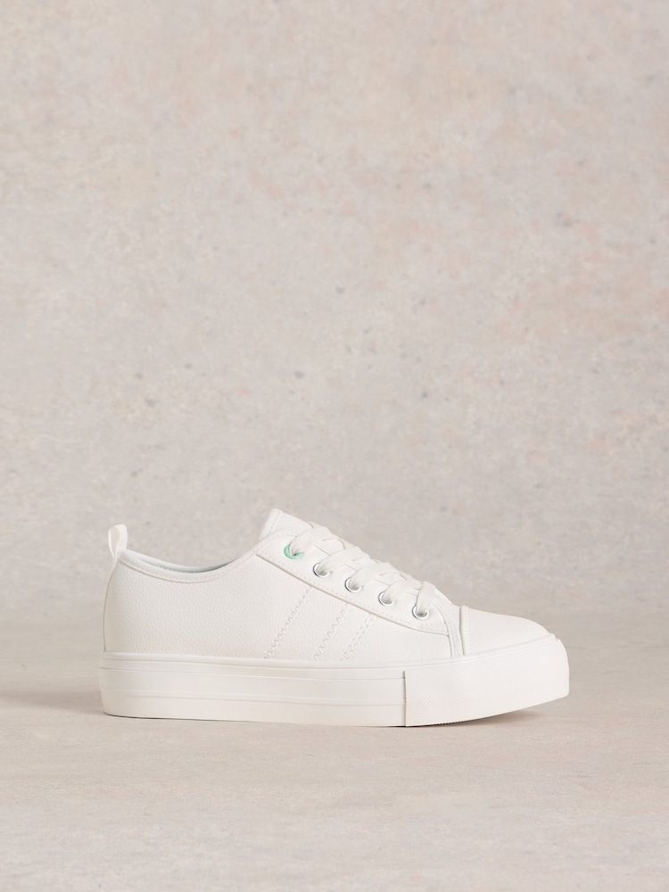 White Stuff Natural Pippa Flatform Trainers - Image 1 of 4