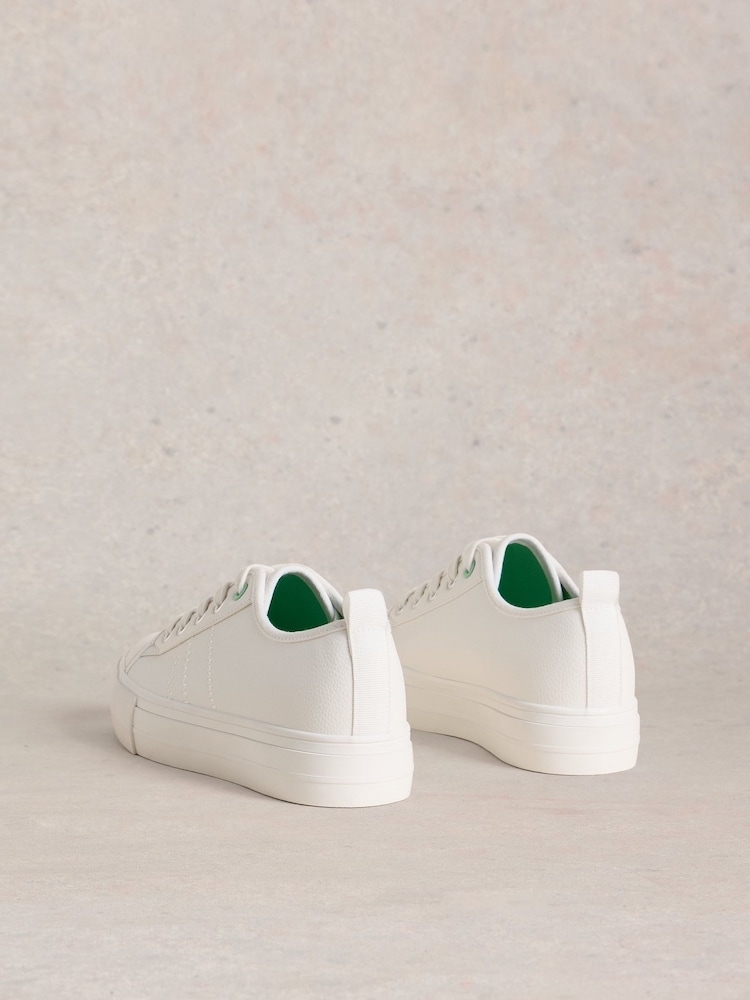 White Stuff Natural Pippa Flatform Trainers - Image 3 of 4