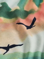 White Stuff Blue Canyon Woven Mix T-Shirt - Image 6 of 6