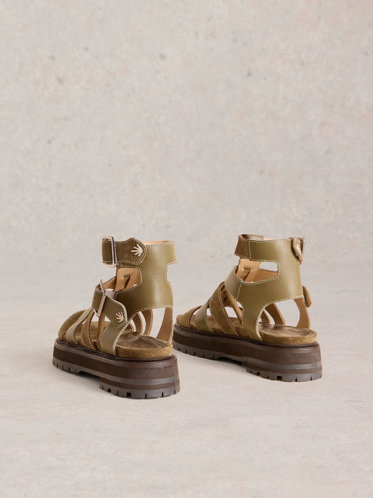 White Stuff Green Alexa Gladiator Sandals - Image 3 of 4