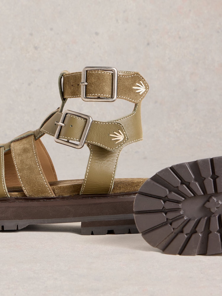 White Stuff Green Alexa Gladiator Sandals - Image 4 of 4 White Stuff Green Alexa Gladiator Sandals - Image 4 of 4
