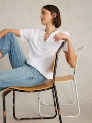 Белый - White Stuff Ellie Broderie Top - Image 1 of 6
