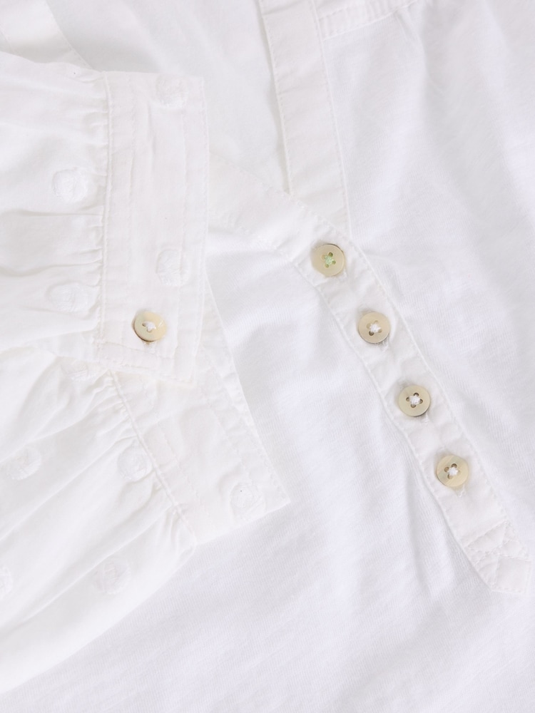 Белый - White Stuff Ellie Broderie Top - Image 6 of 6