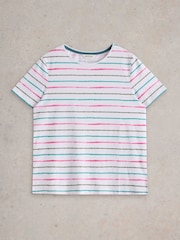 Blanco - White Stuff 100% Cotton Abbie T-Shirt - Imagen 5 de 6
