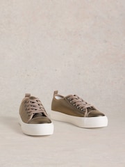 White Stuff Metallic Pippa Flatform Trainers - Image 2 of 4