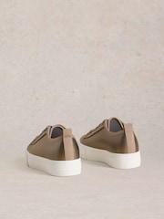 White Stuff Metallic Pippa Flatform Trainers - Image 3 of 4